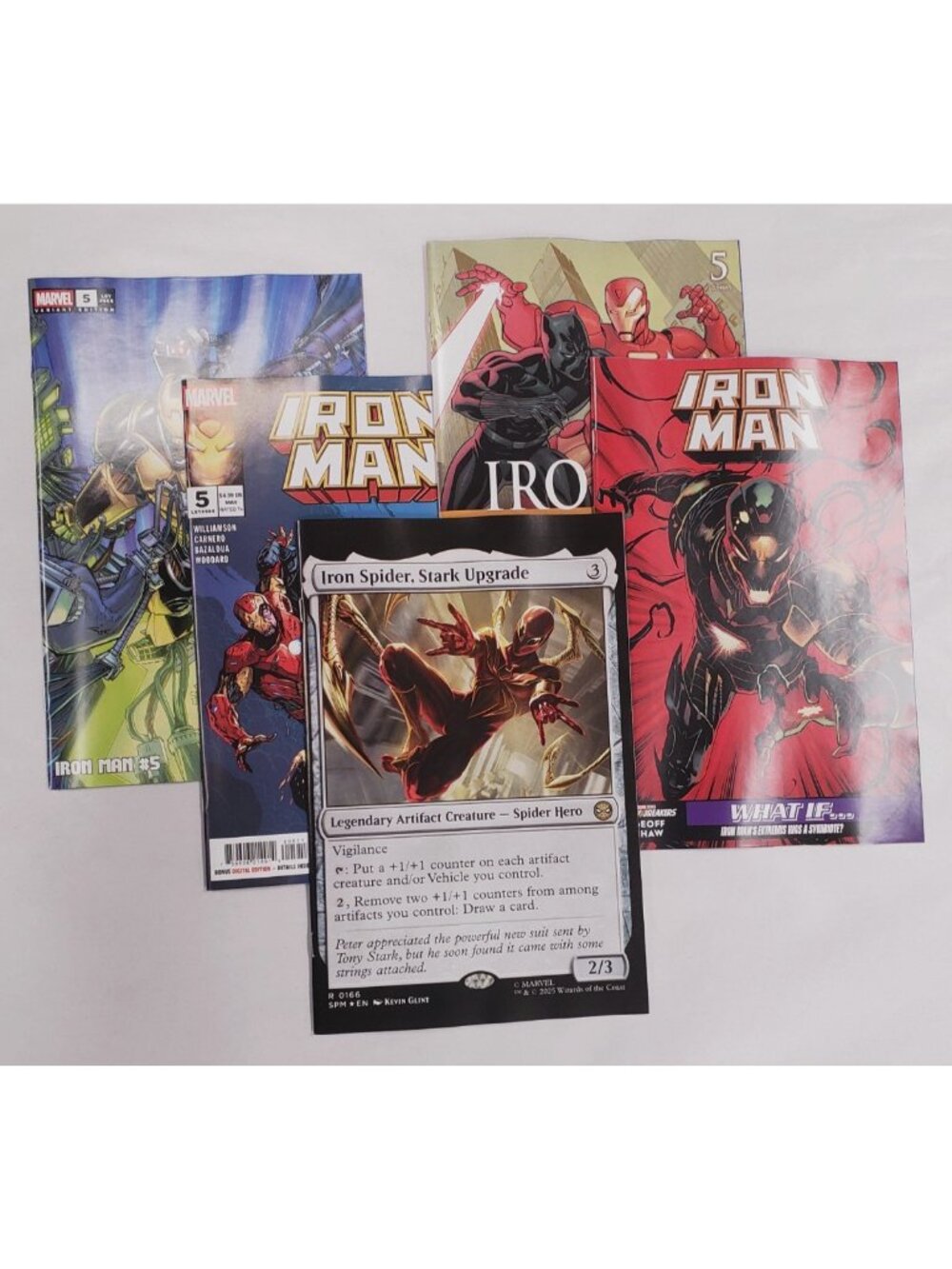 Iron Man #5 Variant Set A-E Magic The Gathering Kevin Glint What If Yu VF NM - Picture 2 of 16